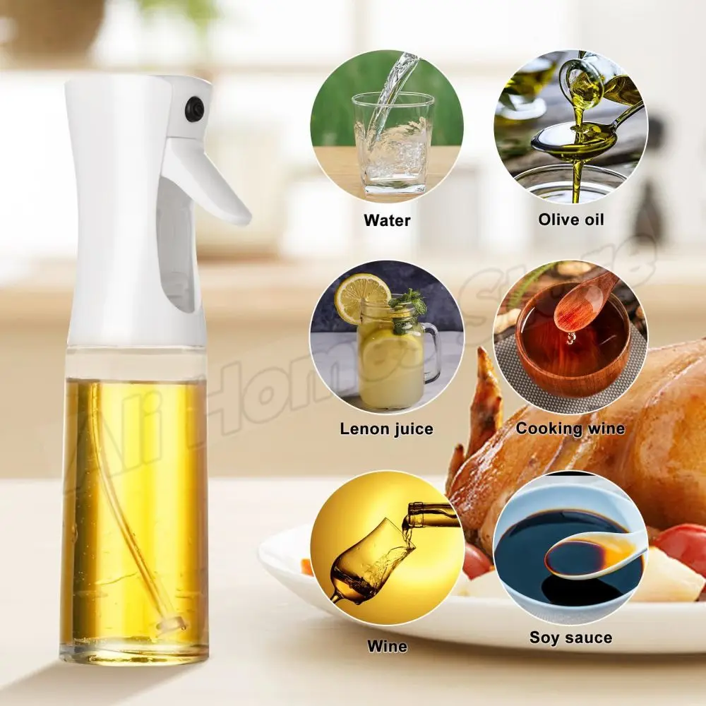 Food Grade Olive Oil Sprayer Dispenser Bottle Reusable Vinegar Mist Pump Tool For Kitchen BBQ Salad Cooking Baking Accessories