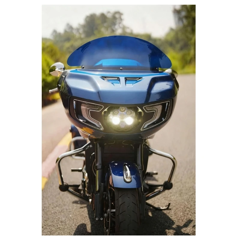 D8KE Polycarbonate Windshield For twenty 2025 Traveling Motorcycles Exhaust Gray Clear Preferences Available