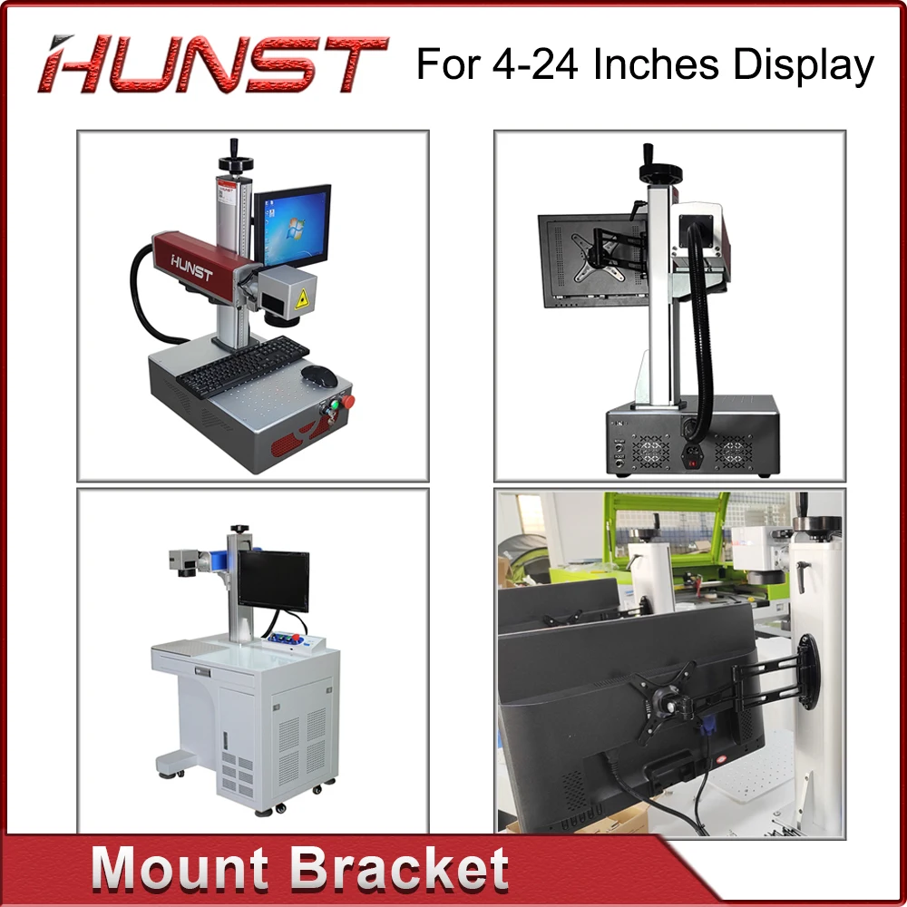 Imagem -04 - Hunst tv Display Mount Bracket Suporte do Monitor Máquina de Marcação a Laser Preto para 424 Display 160x160 mm