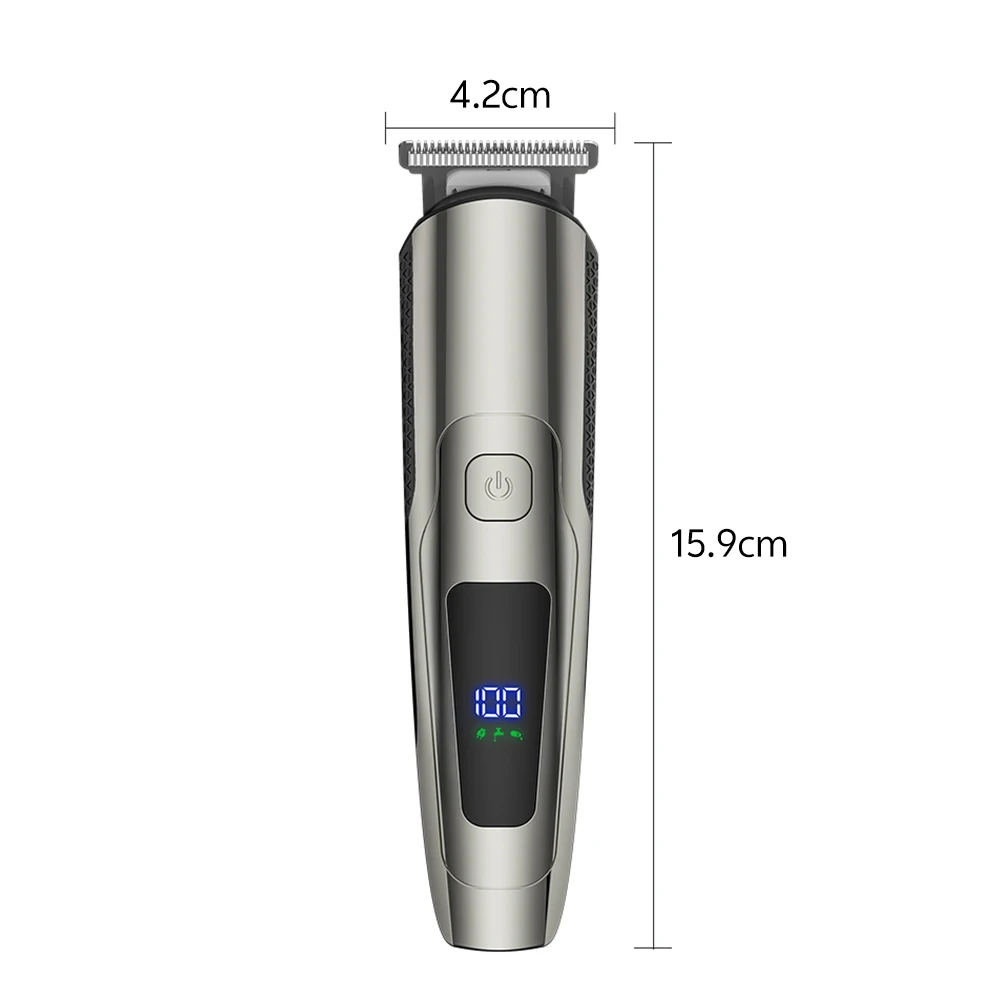 

Профессиональный беспроводной триммер для волос 6 в 1 с интеллектуальным ЖК-дисплеем, многофункциональный набор для ухода за волосами