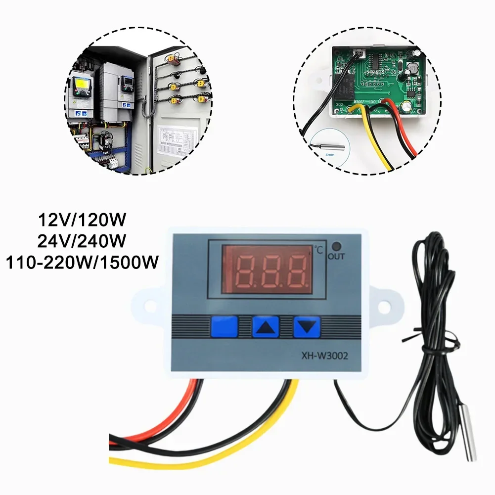 1pc XH-W3002 Microcomputer Temperature Controller LED Digital Temperature Control Switch 12V/24V/220V For Agriculture Breeding