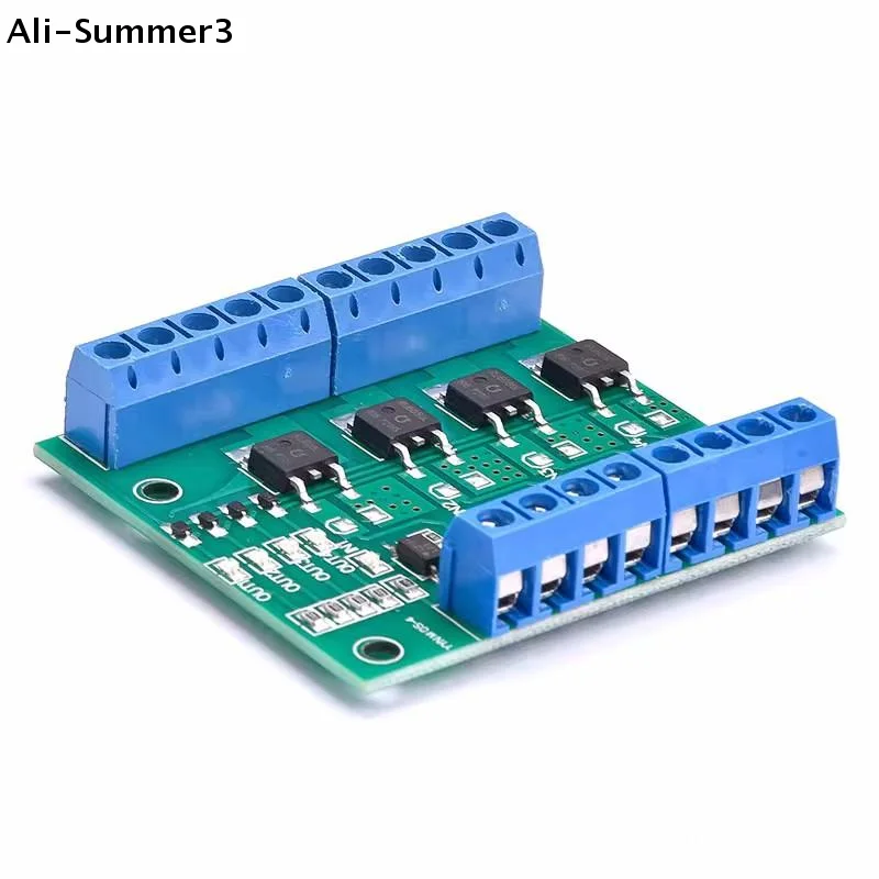 

【AS】【YT】1Pcs Optocoupler Isolated Driver Board For LED Lighting & DC Motor Control 4-Channel PWM MOSFET Switch Controller