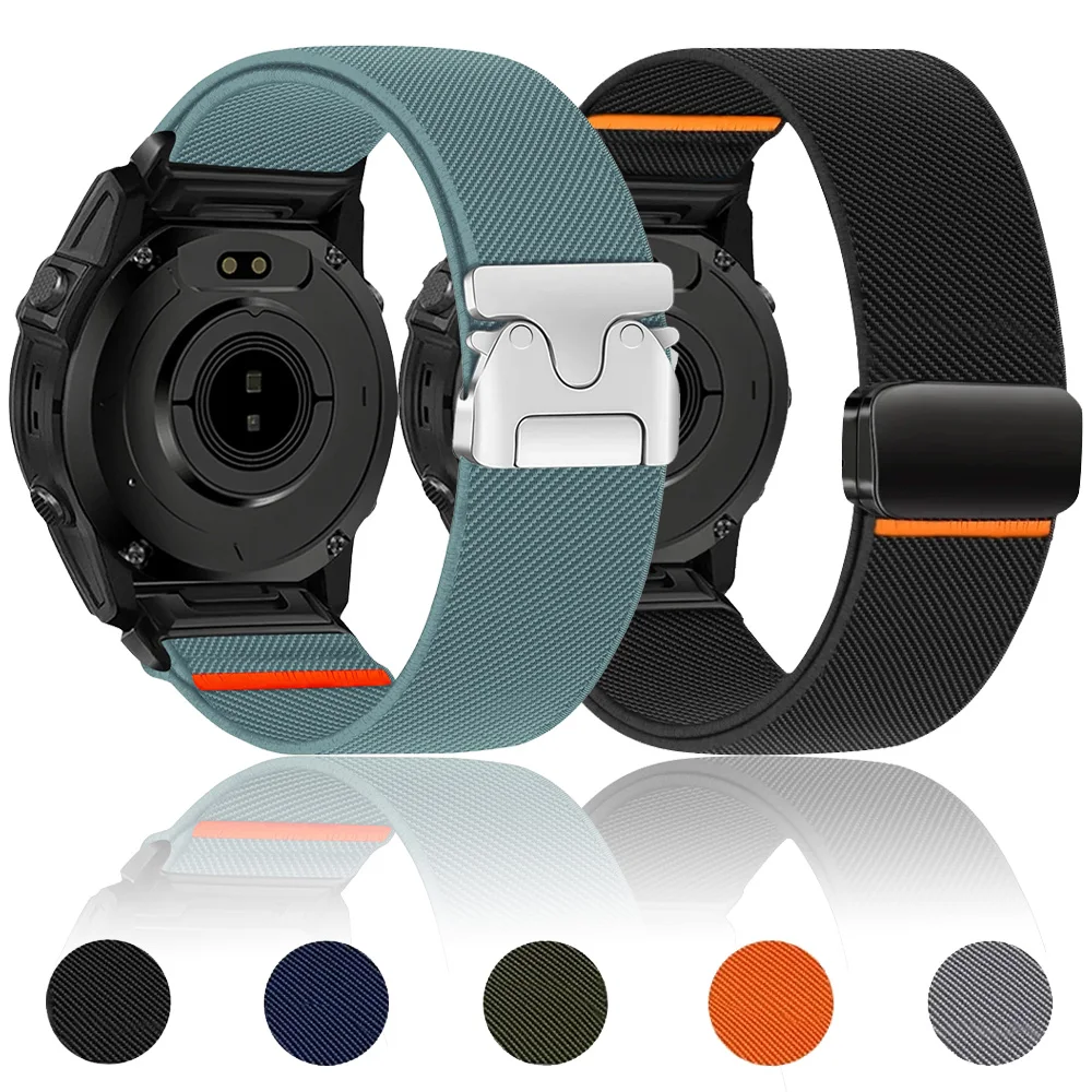 Quick Fit 26mm 22mm 20mm Nylonarmband für Garmin Fenix 8 Tactix8 43/47/51mm Armband Garmin Quatix 8 51/47mm Forerunner 970 965