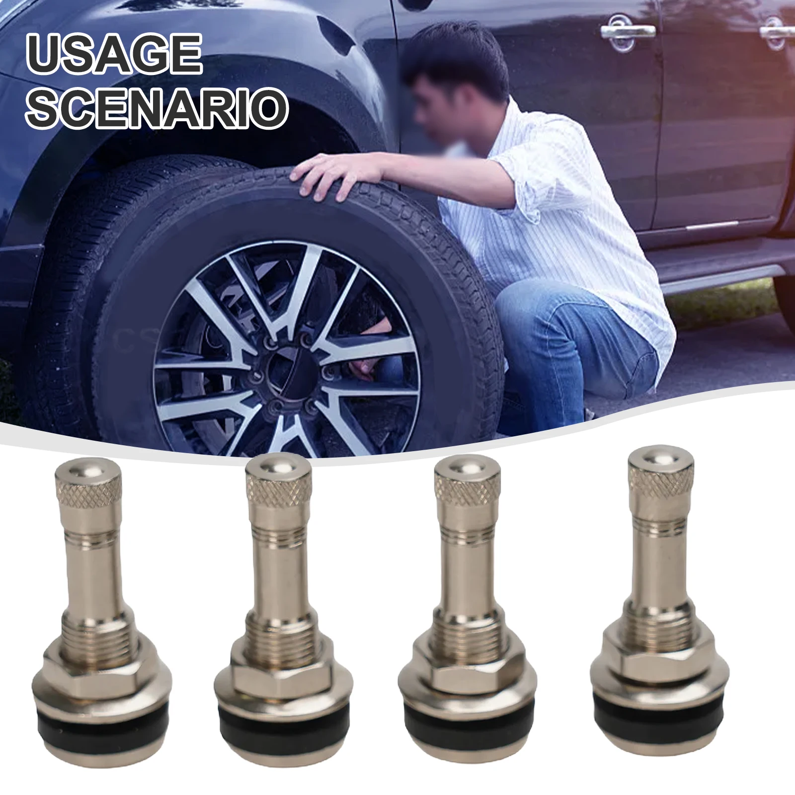 Iron Tubeless Fashion High Quality Hot Sale Professional Accessories Car TR 416 Tyre Valves Iron Tubeless Fashion