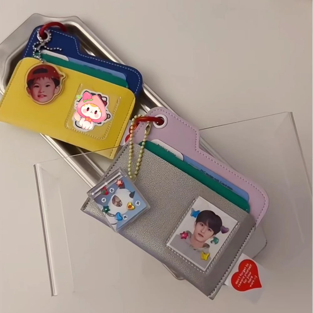 ที่ใส่บัตรหนัง PU คุณภาพสูง บางเฉียบ น้ำหนักเบา ใส่บัตรได้หลายใบ ที่ใส่พาสปอร์ต สีลูกกวาด สำหรับผู้หญิงและผู้ชาย