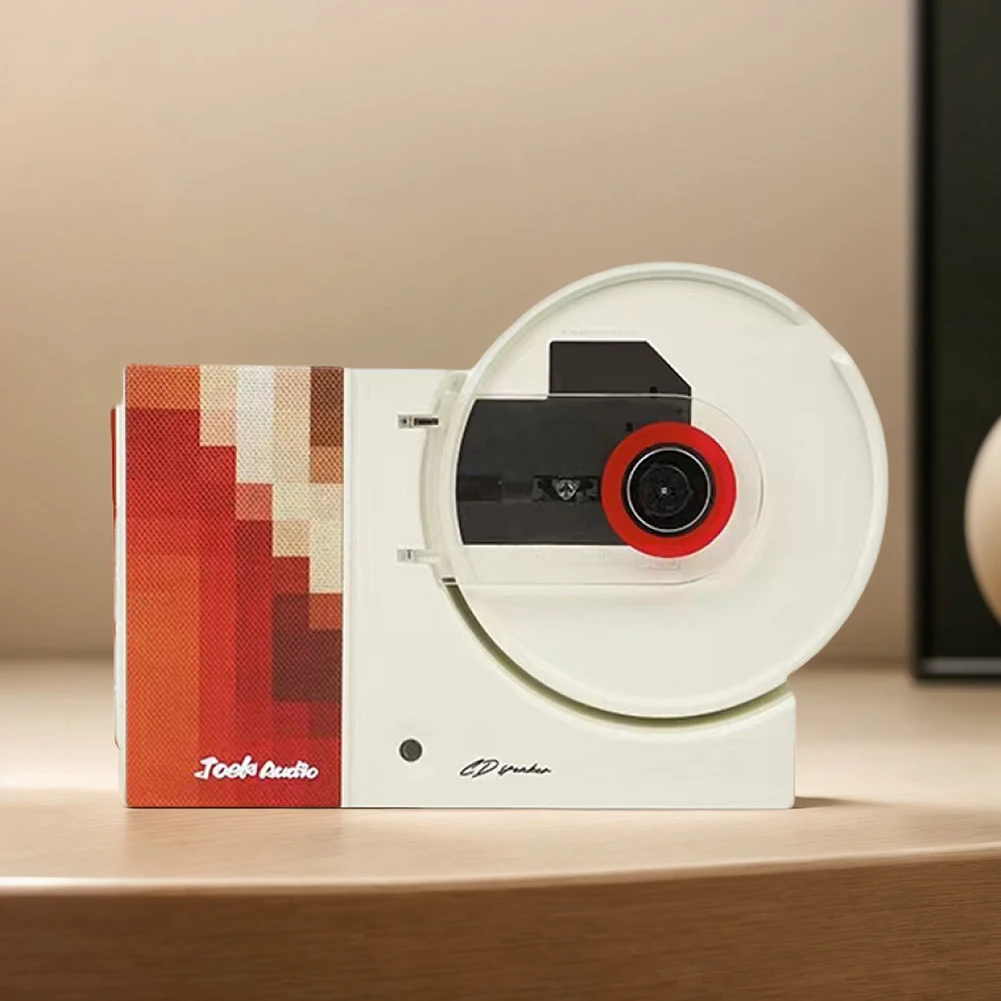 Настенный проигрыватель компакт-дисков Музыкальный плеер с дистанционным управлением Домашний аудиодинамик USB Bluetooth-совместимый вход AUX Музыкальный проигрыватель компакт-дисков