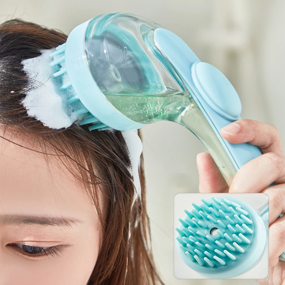 فرشاة حمام الجسم من السيليكون مع مقبض فرشاة تقشير لتنظيف الجسم وتدليك العناية بالبشرة أداة الاستحمام #3