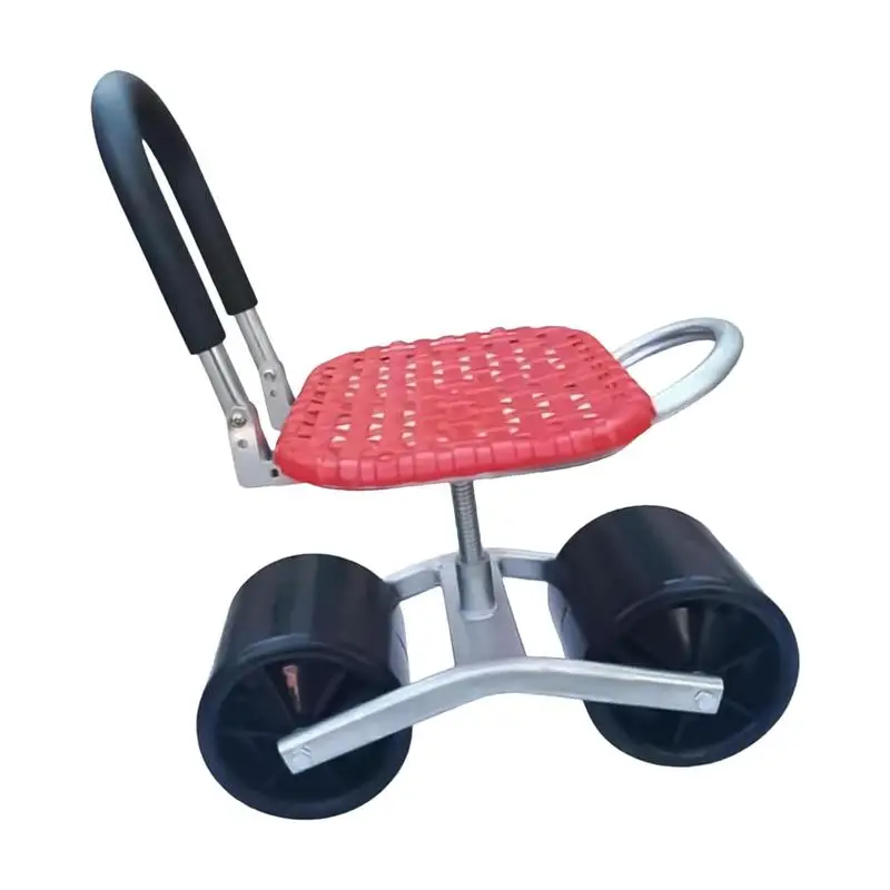 

Rolling Garden Seat Portable Trolley Cart Folding Beach Adjustable Home Garden Cart Rolling Garden Work Seat For Seniors Garden