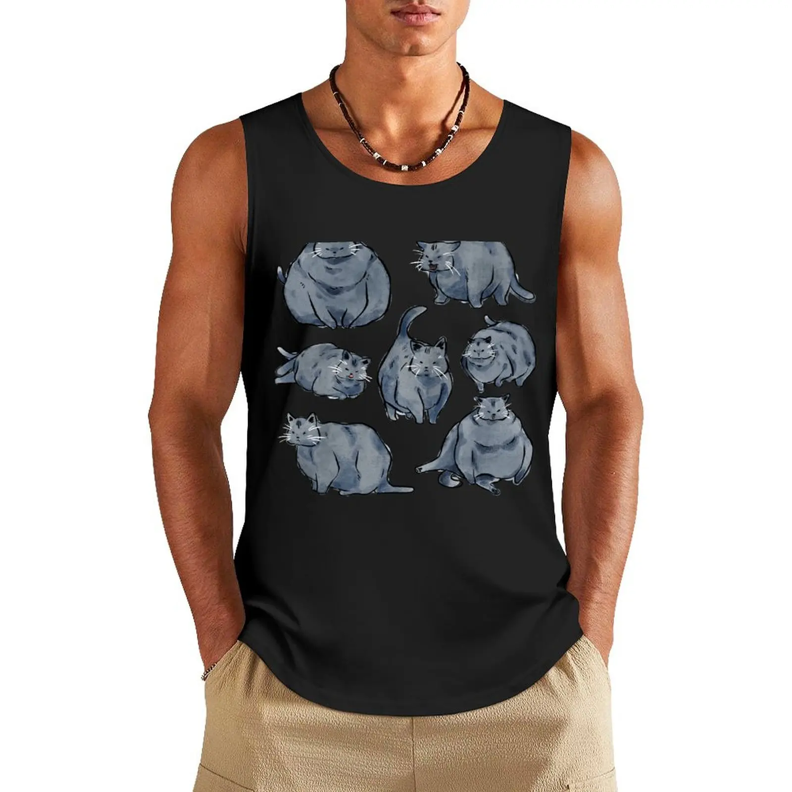 

A CinderBlock mood Tank Top sleeveless shirt man gym Men's t-shirts man sexycostume sports suits