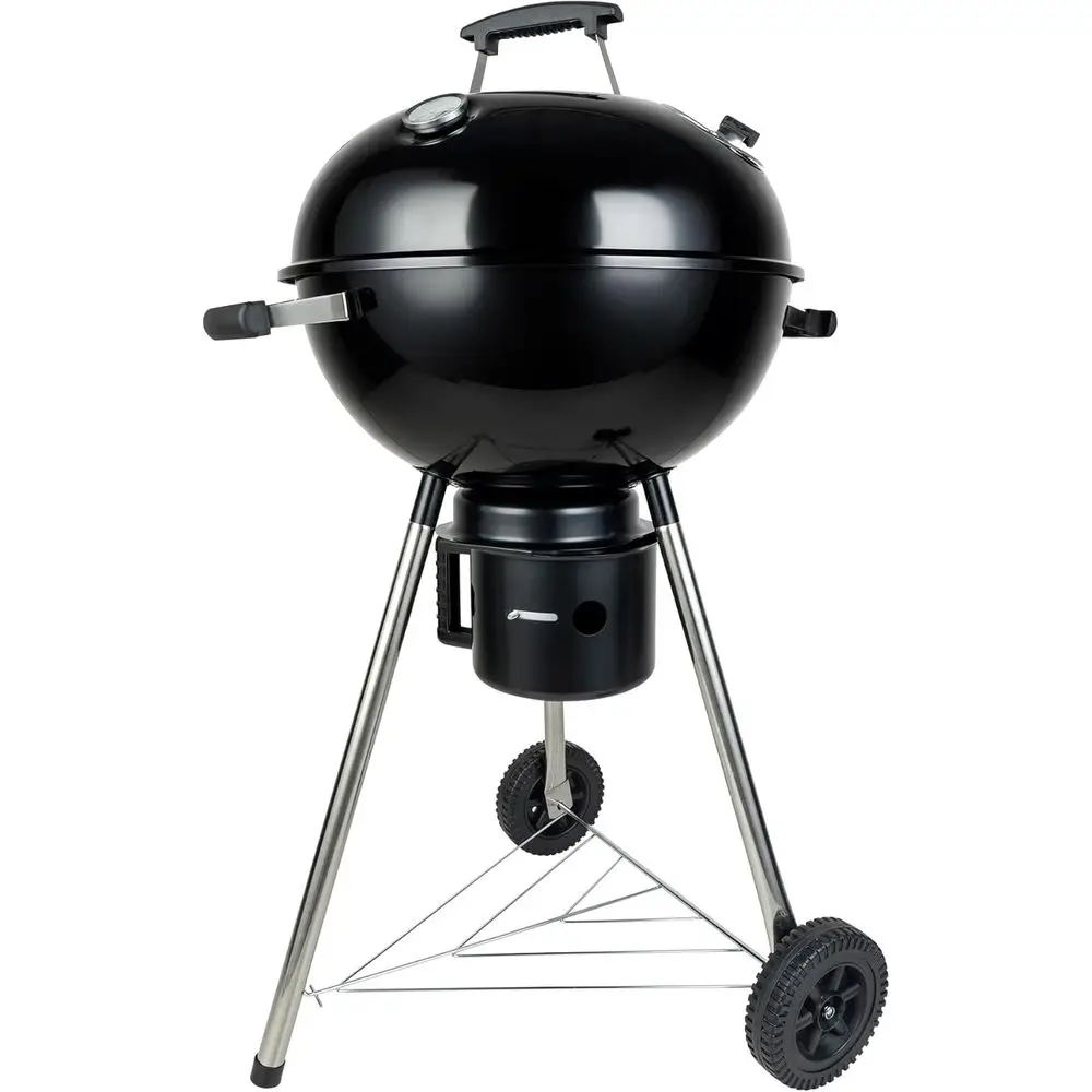 Charcoal Grills 18 inches Kettle Grill with Lid&Large Ash Collector,Outdoor Barbecue Grill or Camping/Garden/Party/Poolside