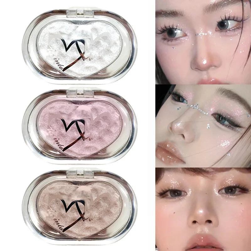 Leeinto's Concert Brillante Resaltador en Polvo Compacto, Maquillaje Desnudo Ilumina Andrefines el Tridimensionalalanddelicatecontouring
