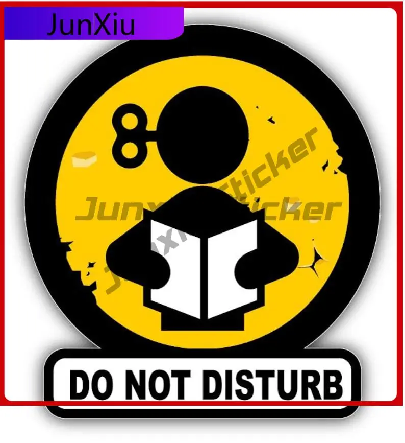 

Do Not Disturb Funny Sign Vinyl Car Sticker Car Bicycle Skateboard Suitcase Bumper Scratch-proof Decal Car Decoration Women Adve