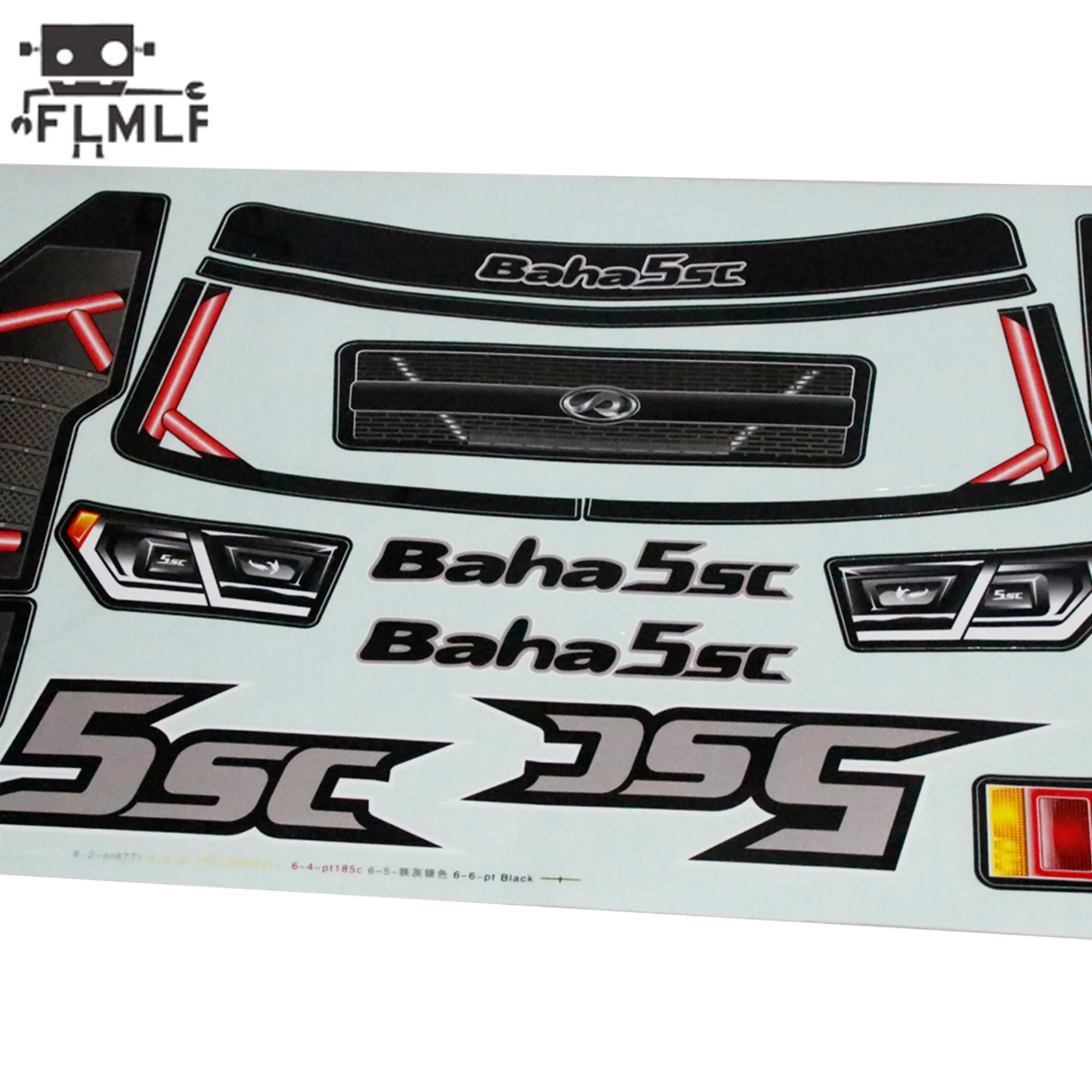 Hpi rofun-車のrcステッカー,Rovan km a5sc,車体のシェル部分,1/5