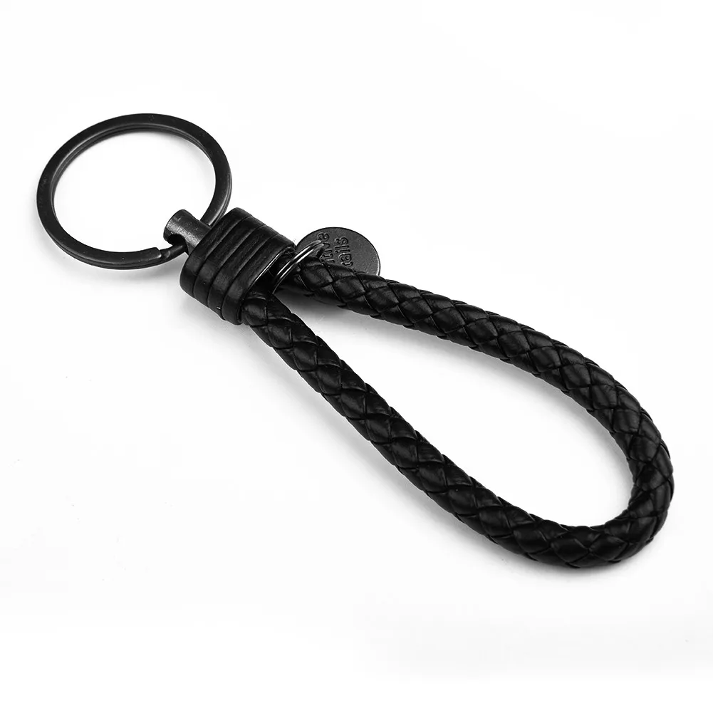 High Quality New Practical Key Ring Black / Red 0.012kg 1 X Leather Rope Synthetic Leather Accessories Braided