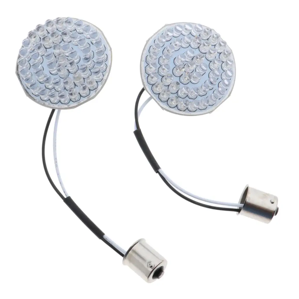 

Motorcycle LED Turn Signal Running Lights Aluminum Alloy Yellow Flashing Lamp Kit for Custom Motorcycle Rear Lamp