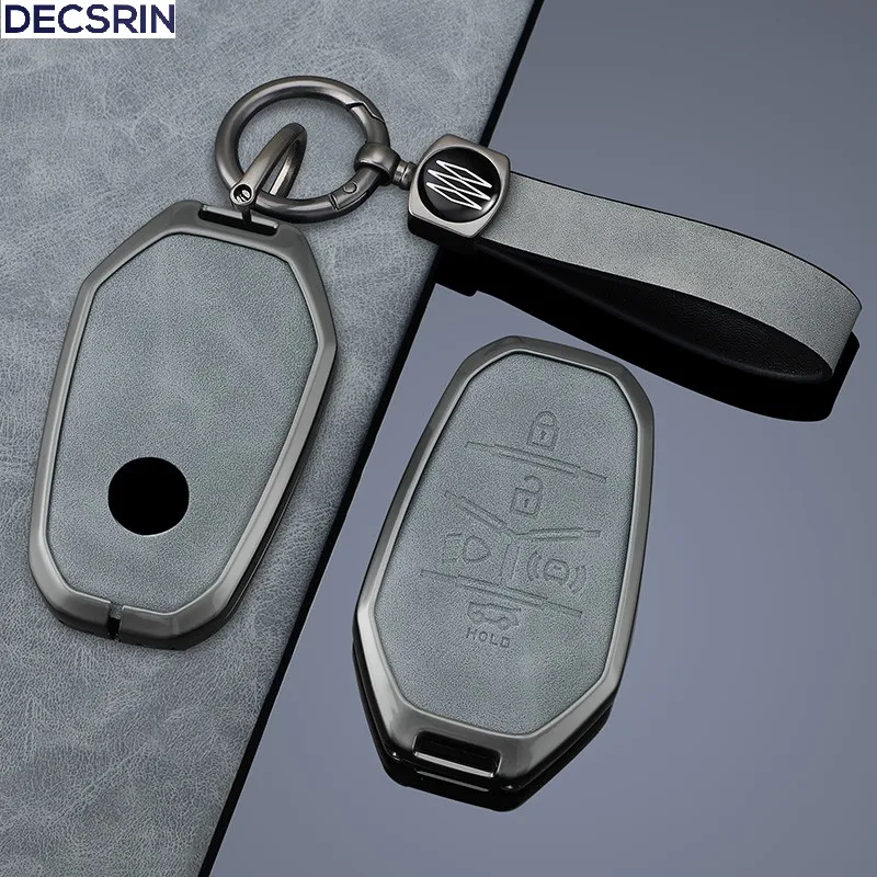 Car Remote Key Case Cover Shell Fob  For Ssangyong Rexton Y400 Y450 G4 2021 2022 Keyless Protector Holder Key Bag Accessories