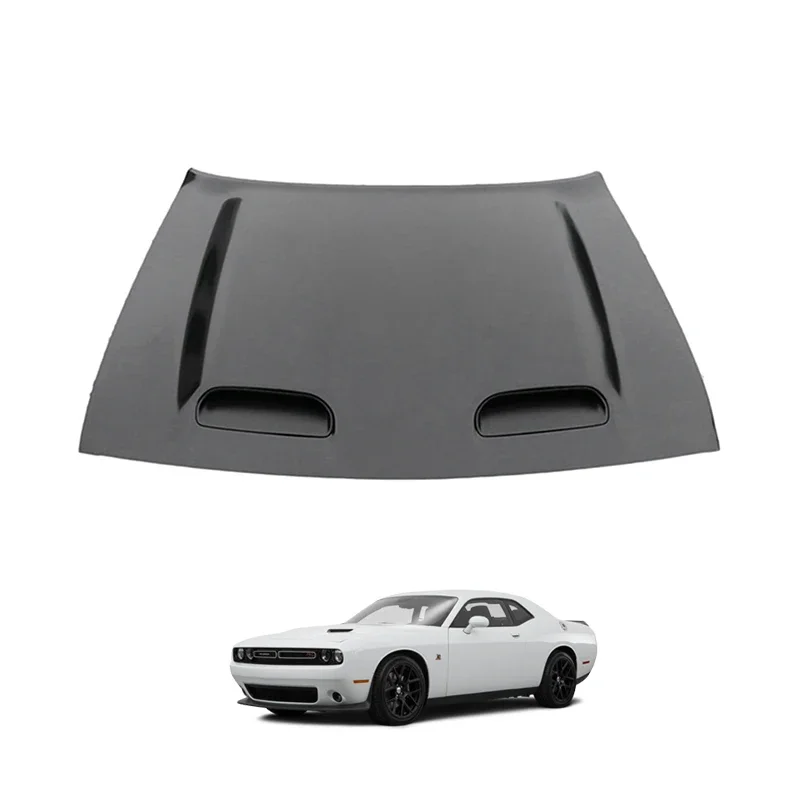 2015 Hellcat Style Aluminum Engine Hood Car Auto Accessories For Dodge Challenger 2015-2023