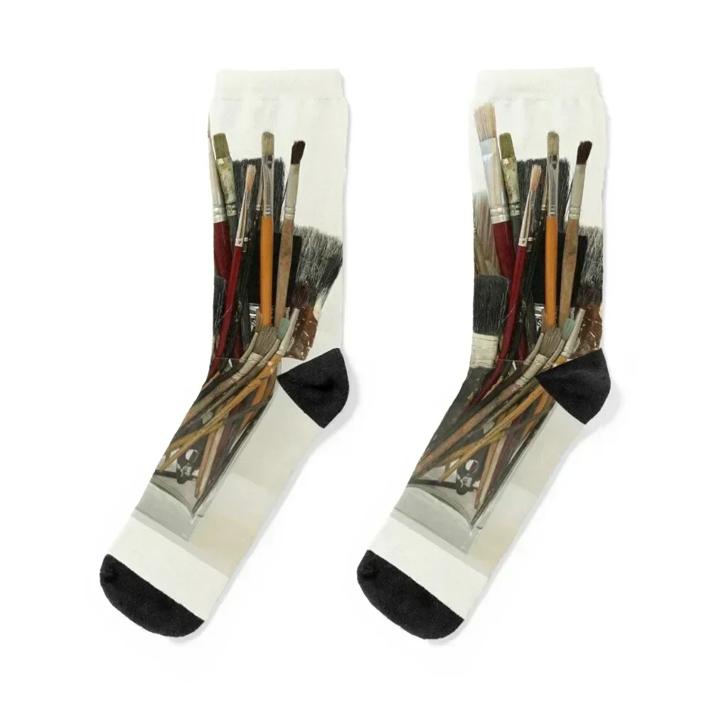 

Paint Brushes Socks golf with print set Children's Men Socks Women's