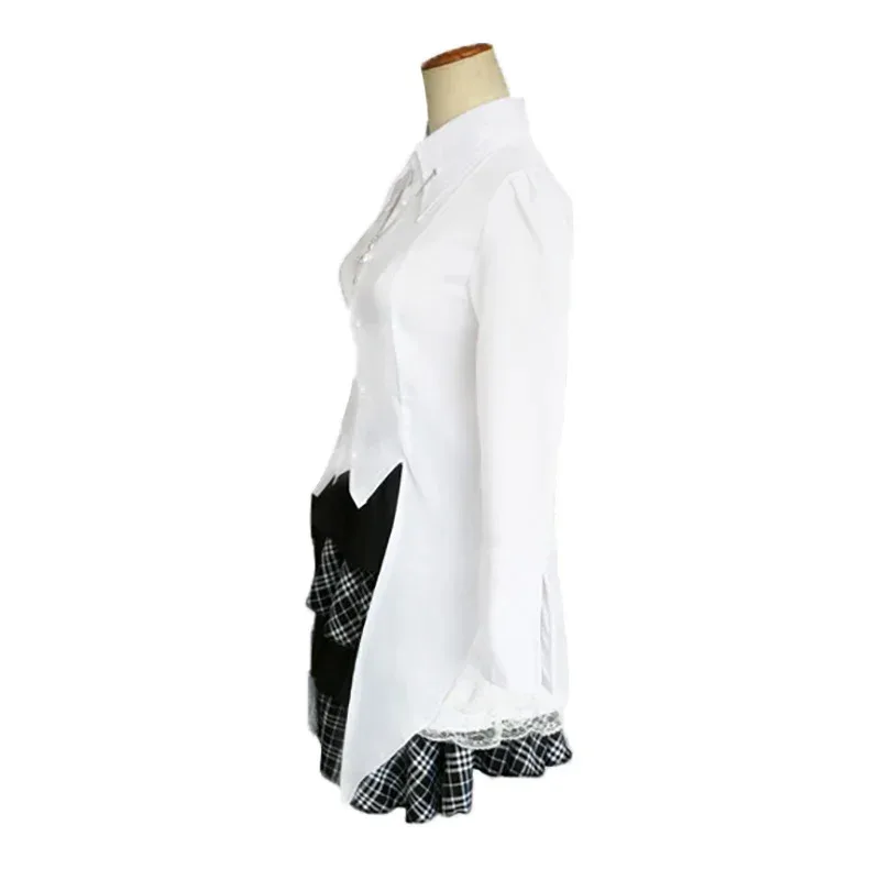 

CyYosuga No Sora Косплей Касугано Сора Костюм Женская белая рубашка Юбка Наряды в одиночестве, где мы остальное Косплей Юбка