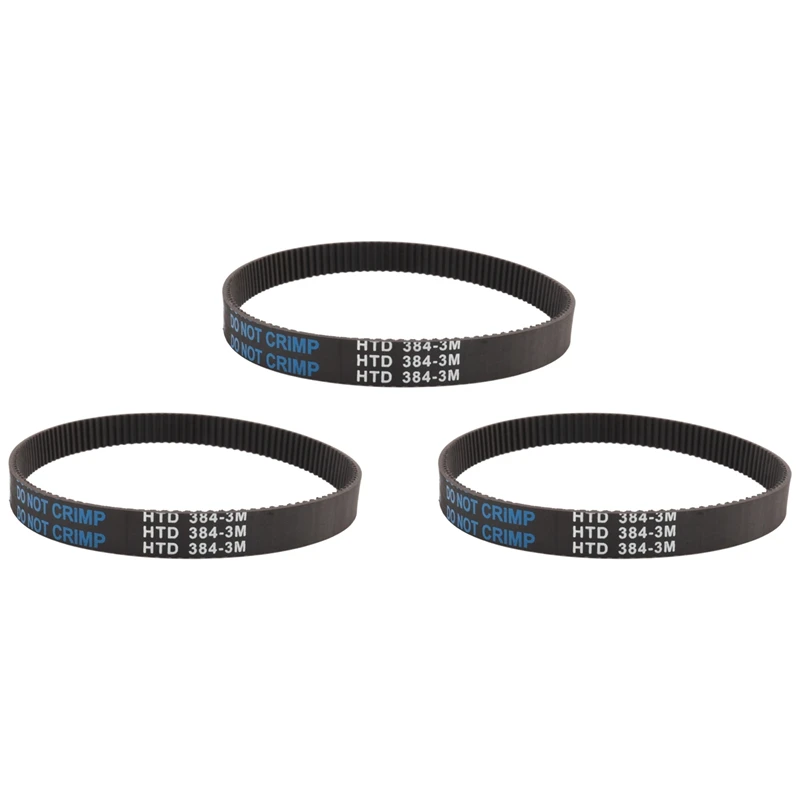 3pcs 3m-384-12 כונן לחגורת כונן לאופנוע חשמלי אופניים