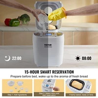 SucceBuy 2/3 LB Bread Maker 15-in-1 Dough Machine Nonstick Ceramic Pan Automatic Bread maker with Gluten Free Setting 5