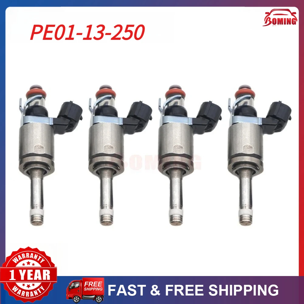 

For Mazda 3 2012-2018 CX-3 MX-5 CX-5 Miata PE01-13-250B Car Fuel Injectors 4pcs/lot PE01-13-250