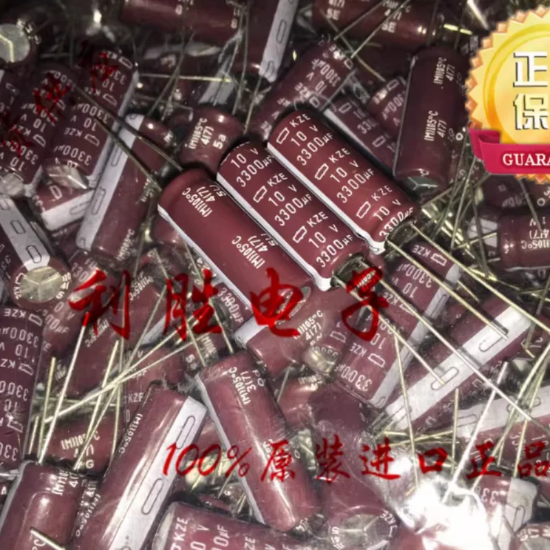 10PCS-100PCS Capacitor NCC Black Diamond da Nippon Chemical 10V3300UF 10X28 KZE Alta Frequência 3300UF 10V