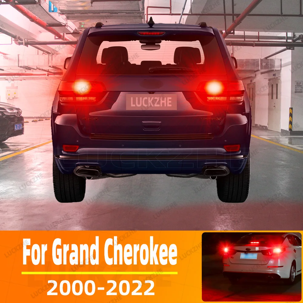 

2pcs Car LED Brake Stop Lights Blubs Red For Jeep Grand Cherokee MK1/2/3/4 ZJ ZG WJ WG WH WK WK2 Cherokee XJ KJ 2020 2021 2022