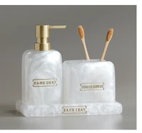 Pearly Transparent Bathroom Accessories Set 10