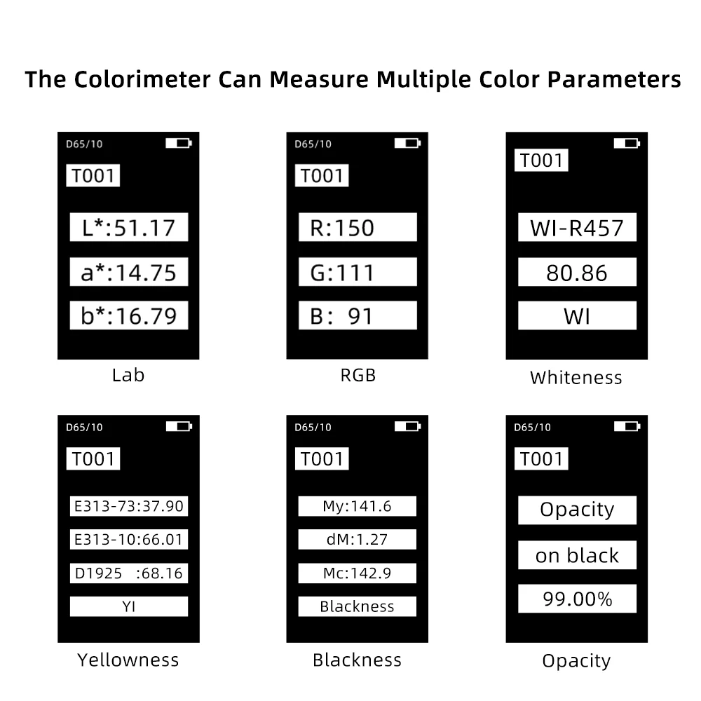 Portable Colorimeter, D/8 Structure,8mm Caliber,Universal Colorimeters for various industries,Massive storage of data,Supporting