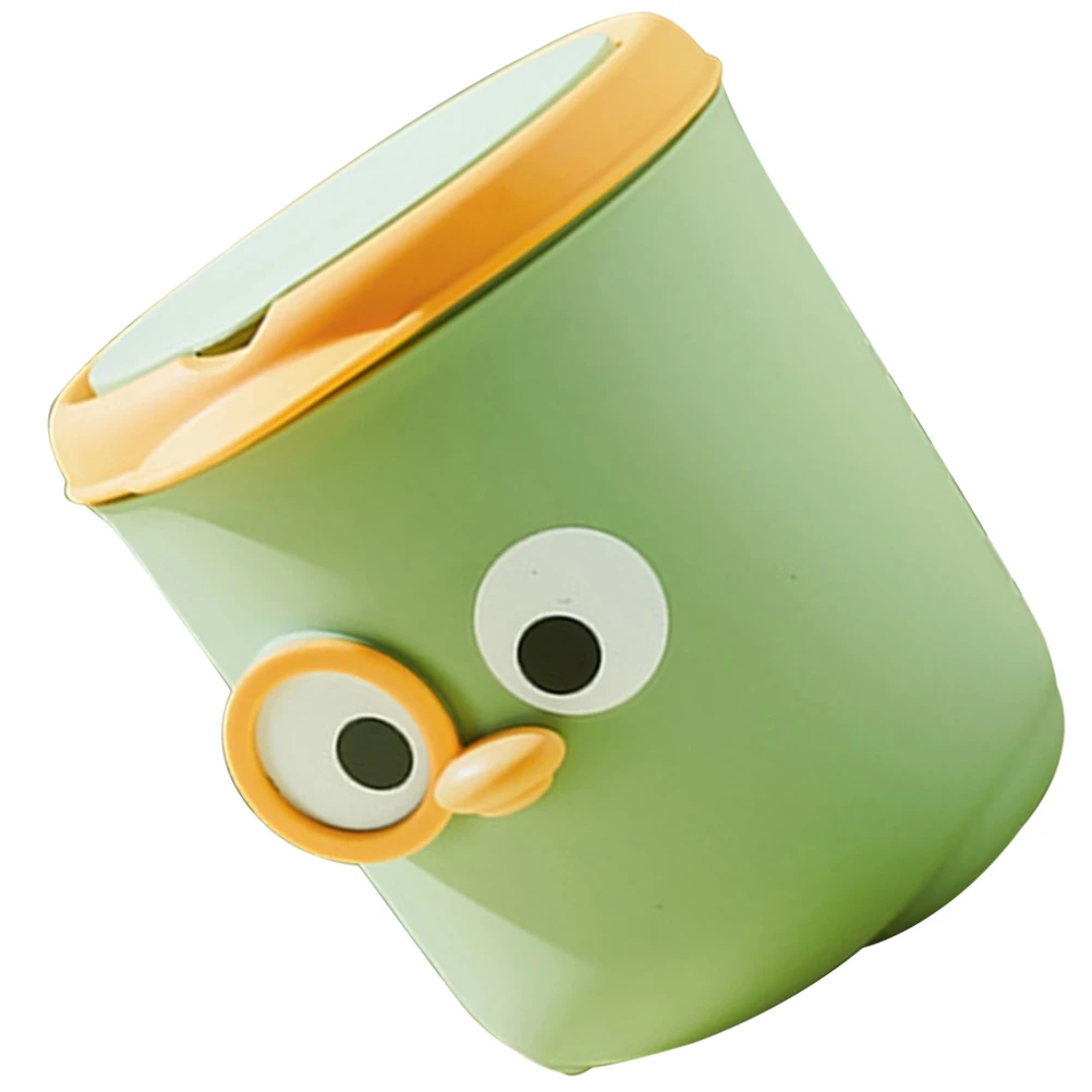 

Tabletop Garbage Container Mini Trash Bin Lips Convenient Can Desk Pp Tischabfalleimer Lustig Clamshell Lid