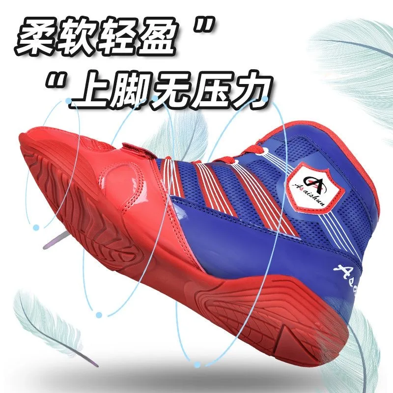 

2026 New Boxing Shoes for Men Women Luxury Brand Wrestling Shoes Unisex High Top And Low Top Fighting Shoe Youth