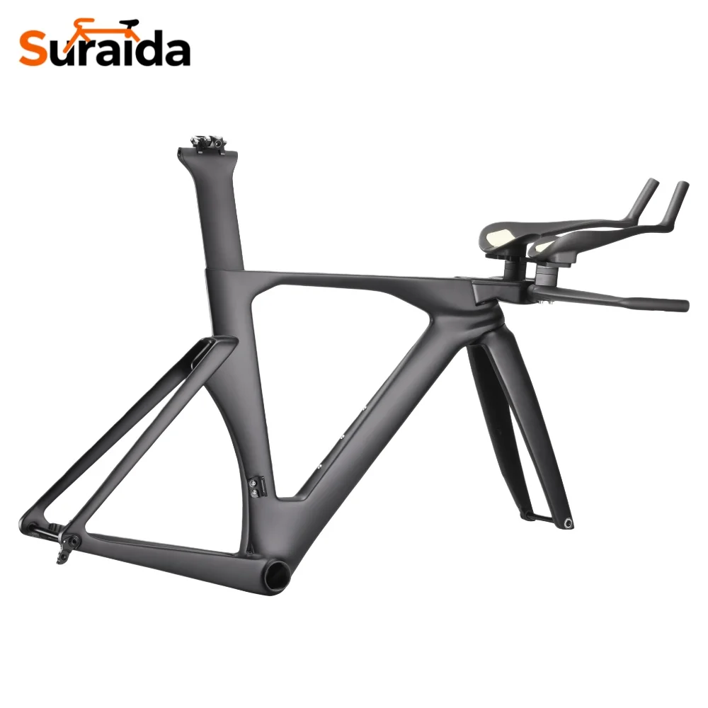Suraida 2026 T1100 ألياف الكربون UD مكبح قرصي TT دراجة سباق الإطار الرجل الحديدي الترياتلون إطار الكربون TT المقود شوكة نموذج جديد #2