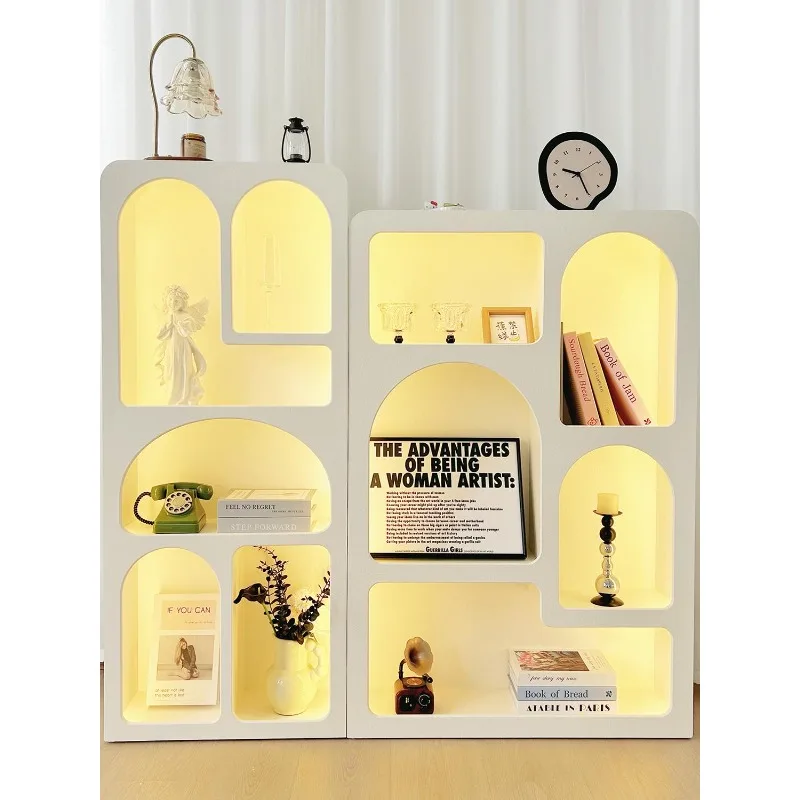 

French Cream Wind Arch Cabinet Floor-to-ceiling Cave Cabinet Large Capacity Dining Side Display Wine Cabinet Vintage