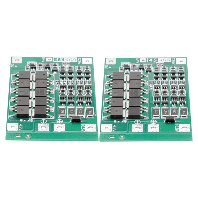 【ساخن】2 قطعة 4S 40A بطارية ليثيوم 18650 شاحن PCB BMS لوح حماية مع توازن لمحرك الحفر 14.8 فولت 16.8 فولت