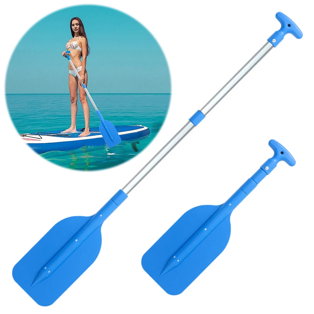 Float Boat Oar Retractable Kayak Paddle Inflatable Boating Aluminum Alloy Oar Safety Portable Collapsible Rafting Accessories