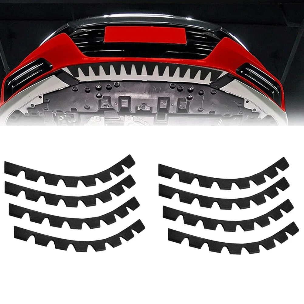 

8PCS Car Bumper Guard Anti-Scratch Kit DIY Car Wheel Rim Stickers Decals Scrape Protector Skid Plate