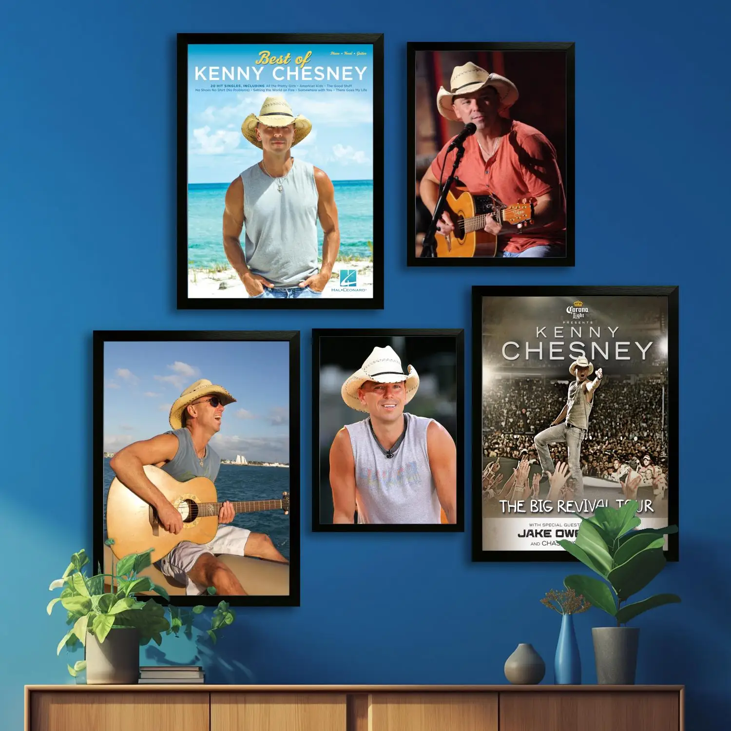 Kenny Chesney Canvas Art Poster and Wall Art, Picture Print, Modern Family Bedroom Decor,Decorative painting