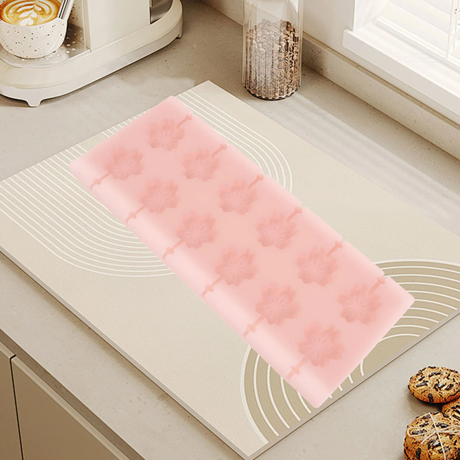 

1pcs Silicone Candy Molds Baking Pan For Diy Chocolate Gummies Lollipop Mold Easter Halloween Dessert Tray Flower Cake