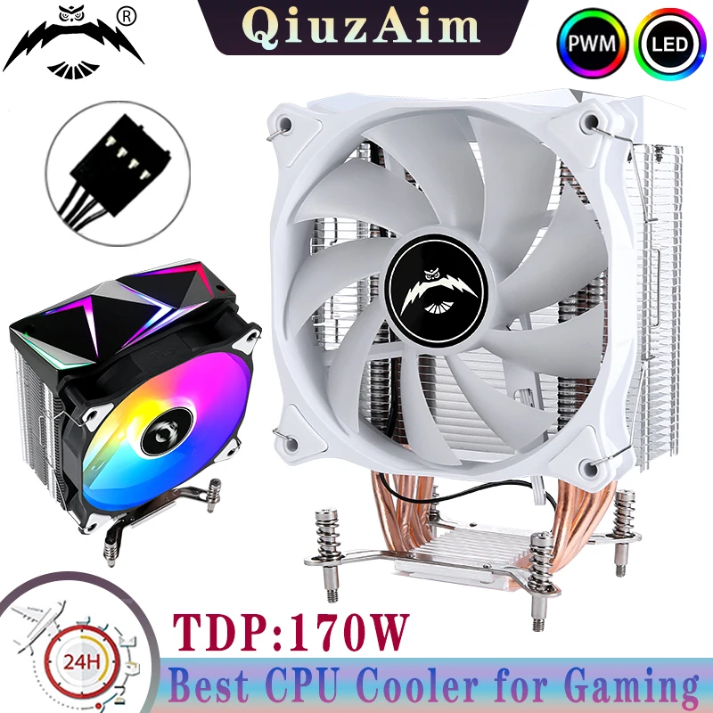 

LGA2011 Cooler CPU Fan 120mm 4/6 Heat Pipe Air-Cooled x79 x99 Processor Compatible Intel i3/i5/i7/i9 install 115x 1200 1700 2066