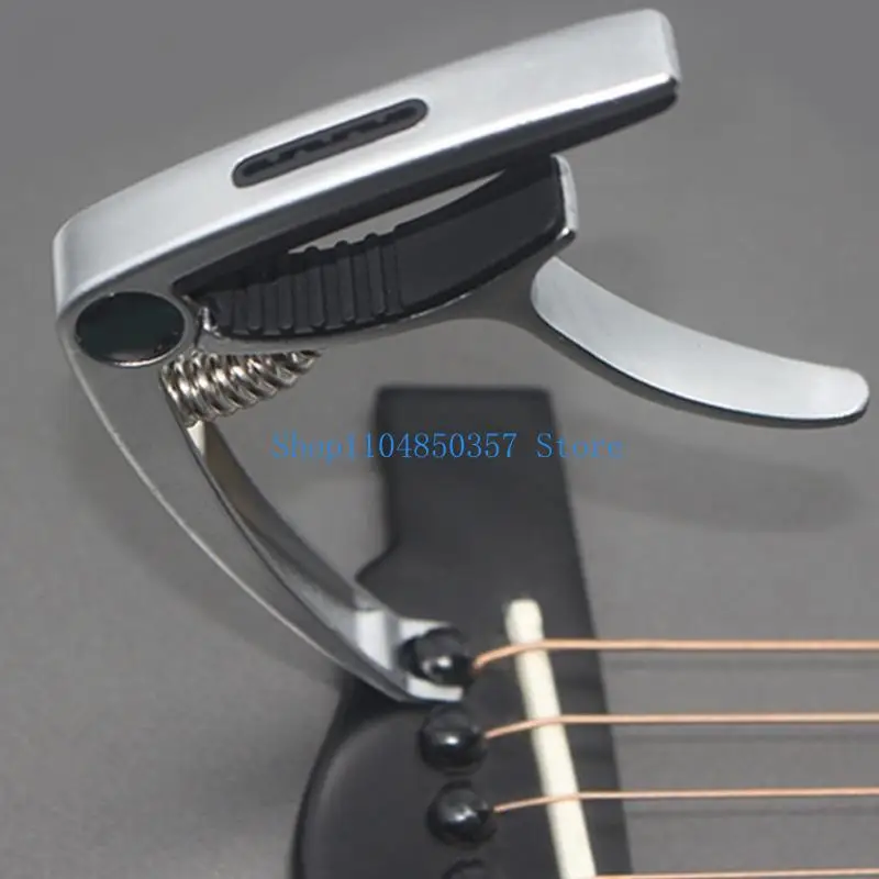 5asd Portable Electric Guitar Capo Tone Clip Metal Clamp Nonslip Tunings Clamp Musical Instrument Part