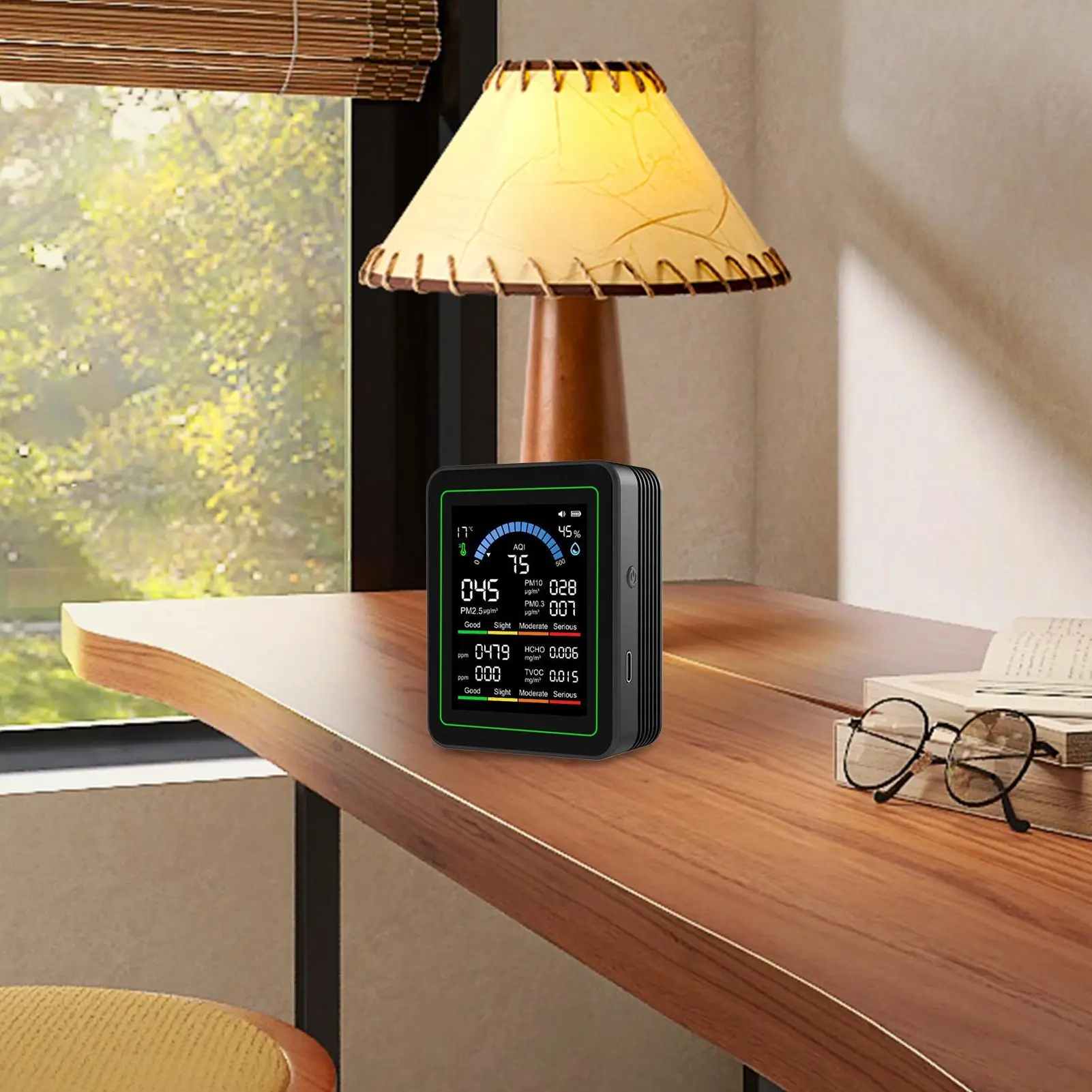 Air Quality Tester Portable Indoor Air Detector Quality Tester Portable Sensor Meter Device For Bedroom Room House Office Indoor