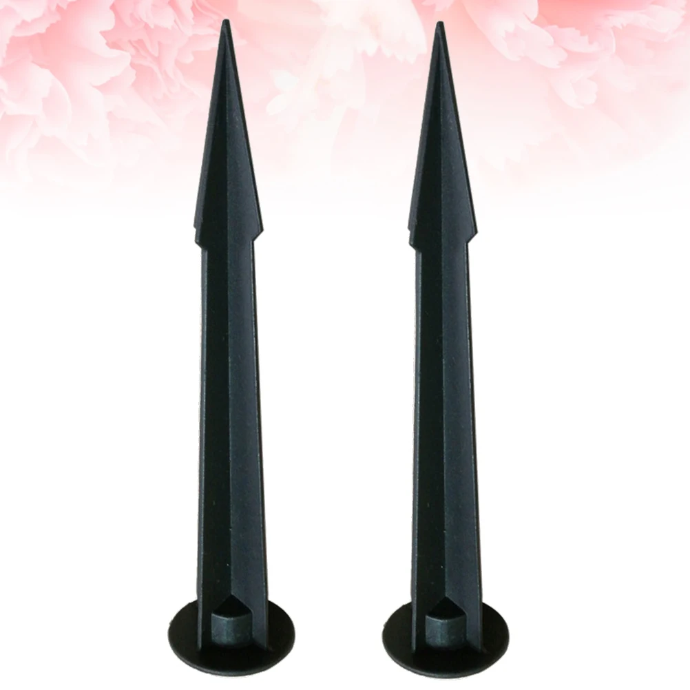 

2PCS L Lighting Stakes Diecast Aluminum Ground Spikes for Garden Ground Spike Pathway Light Installation Accessories