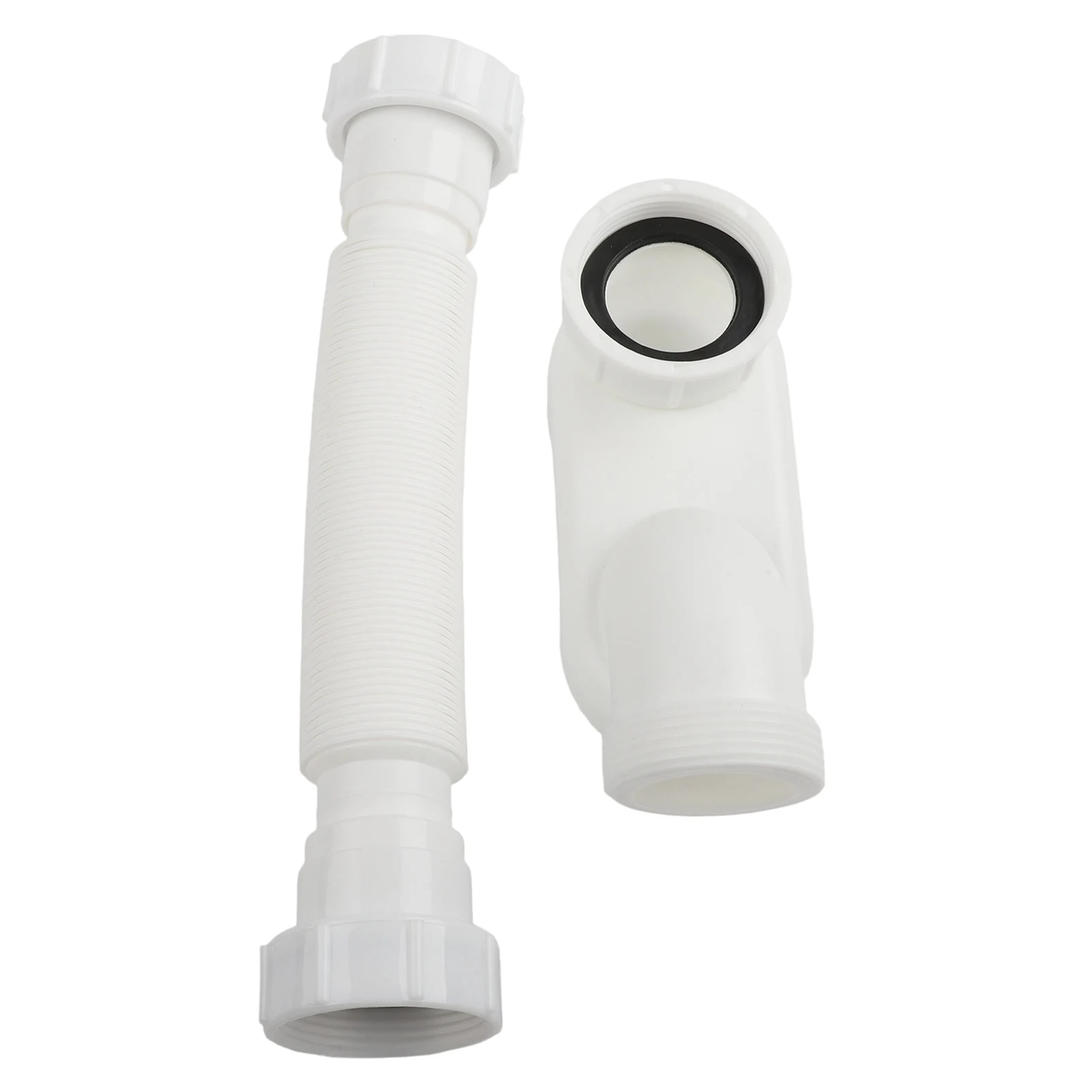 Tubo de drenaje Compatibilidad versátil Tubo trampa P Flujo de agua suave Uso compacto en el baño Material de goma flexible