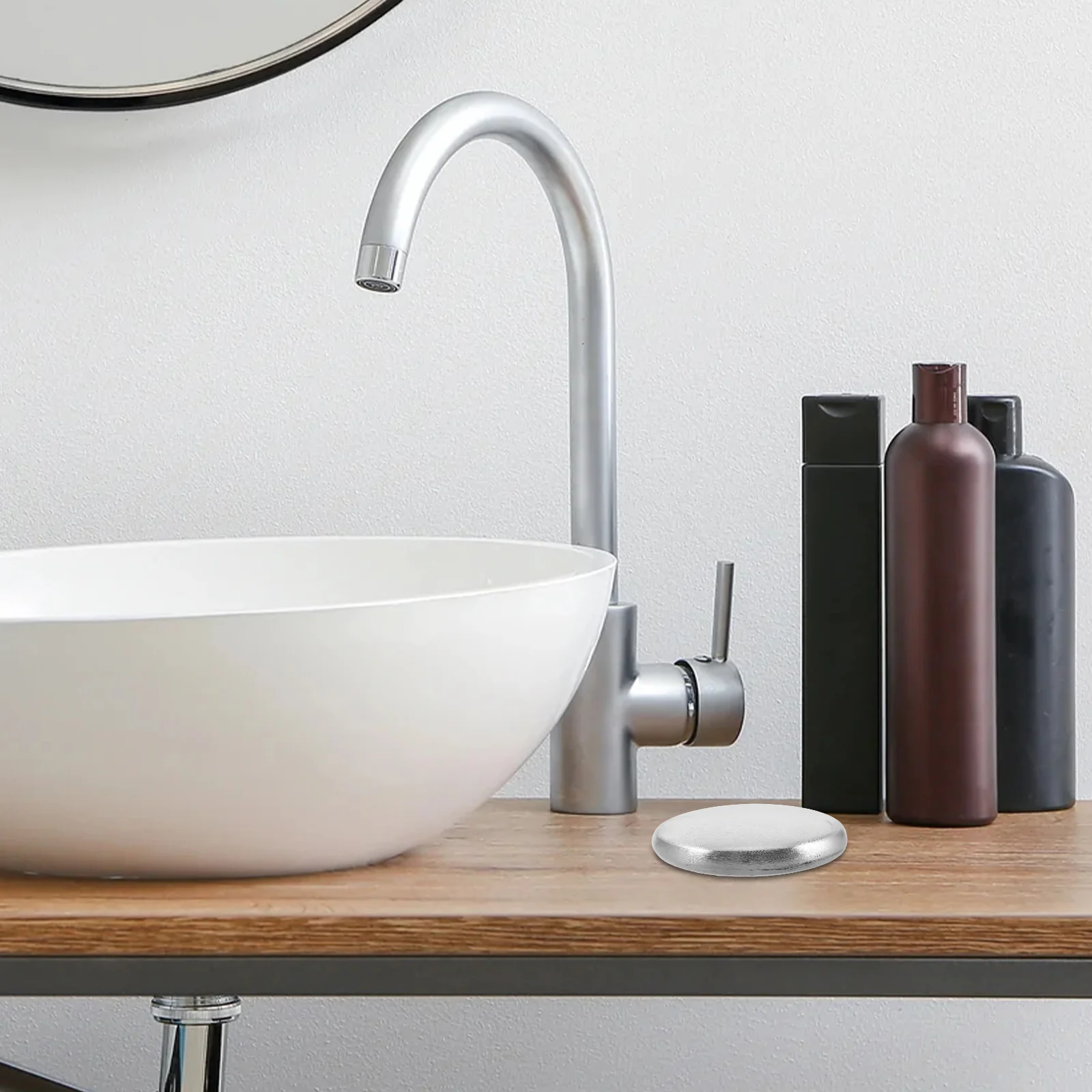 2 قطعة صابون الفولاذ المقاوم للصدأ للمنزل شريط إزالة الرائحة قابلة لإعادة الاستخدام المعادن اليد نظافة المطبخ الحمام المعطر الصلب بار الصابون