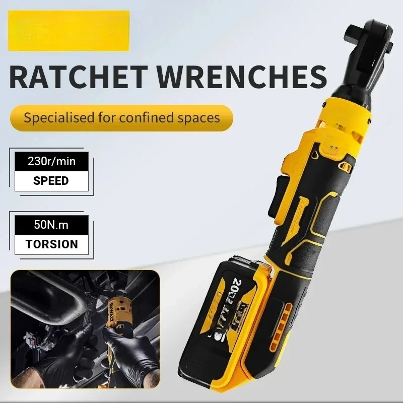 Right Angle Electric Wrench Truss Lithium Battery Torque Ratchet Wrench Stage Mount Suitable