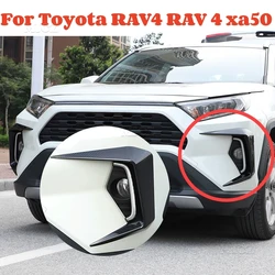 Per Toyota RAV4 RAV 4 xa50 2 pz anteriore fendinebbia sopracciglio palpebre copertura Trim fendinebbia lampada Protector 2020 2021 2022 2023