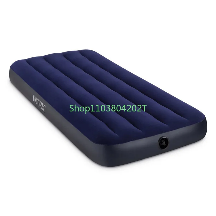 Intex 64756 oświetlony Colchones Inflavel Matelas przenośny składany do spania dmuchane materace nadmuchiwany Gonflable 76CM 2.26Kg niebieski