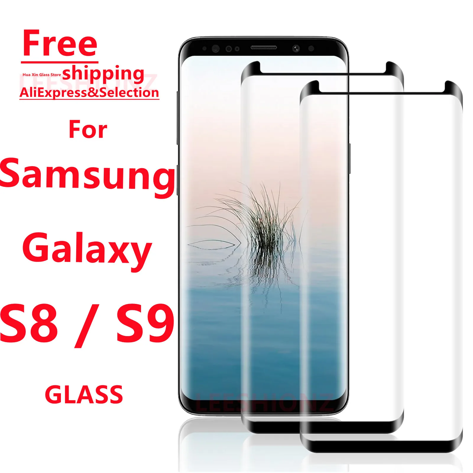 1/4Pcs Tempered Glass Screen Protector for Samsung Galaxy S8 S9 - Smartphone Protection Suitable for Samsung S9 S8 Series