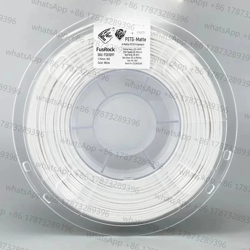 

Расходные материалы для 3D-печати FusRock PETG из матового стекловолокна с хорошей производительностью, термостойкостью и отличной глазурью
